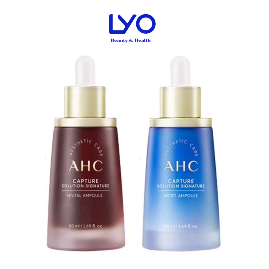 Tinh chất Serum AHC Capture Solution Signature Ampoule 50ml mẫu mới 2022 ( Xanh dương, xanh lá, đỏ )