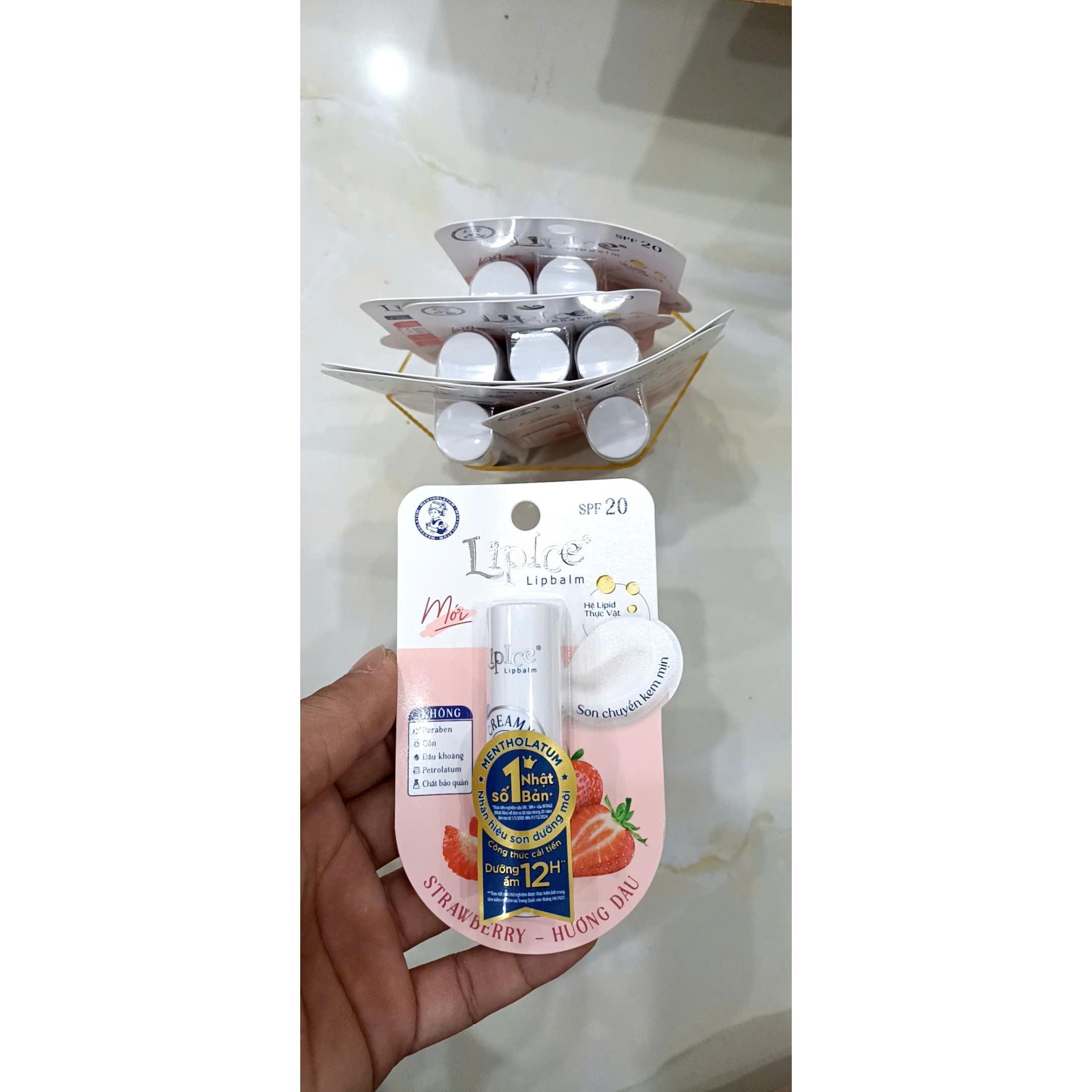 f204 - Son Dưỡng Không Màu Chuyển Kem Mịn LIPICE Lipbalm Creamy