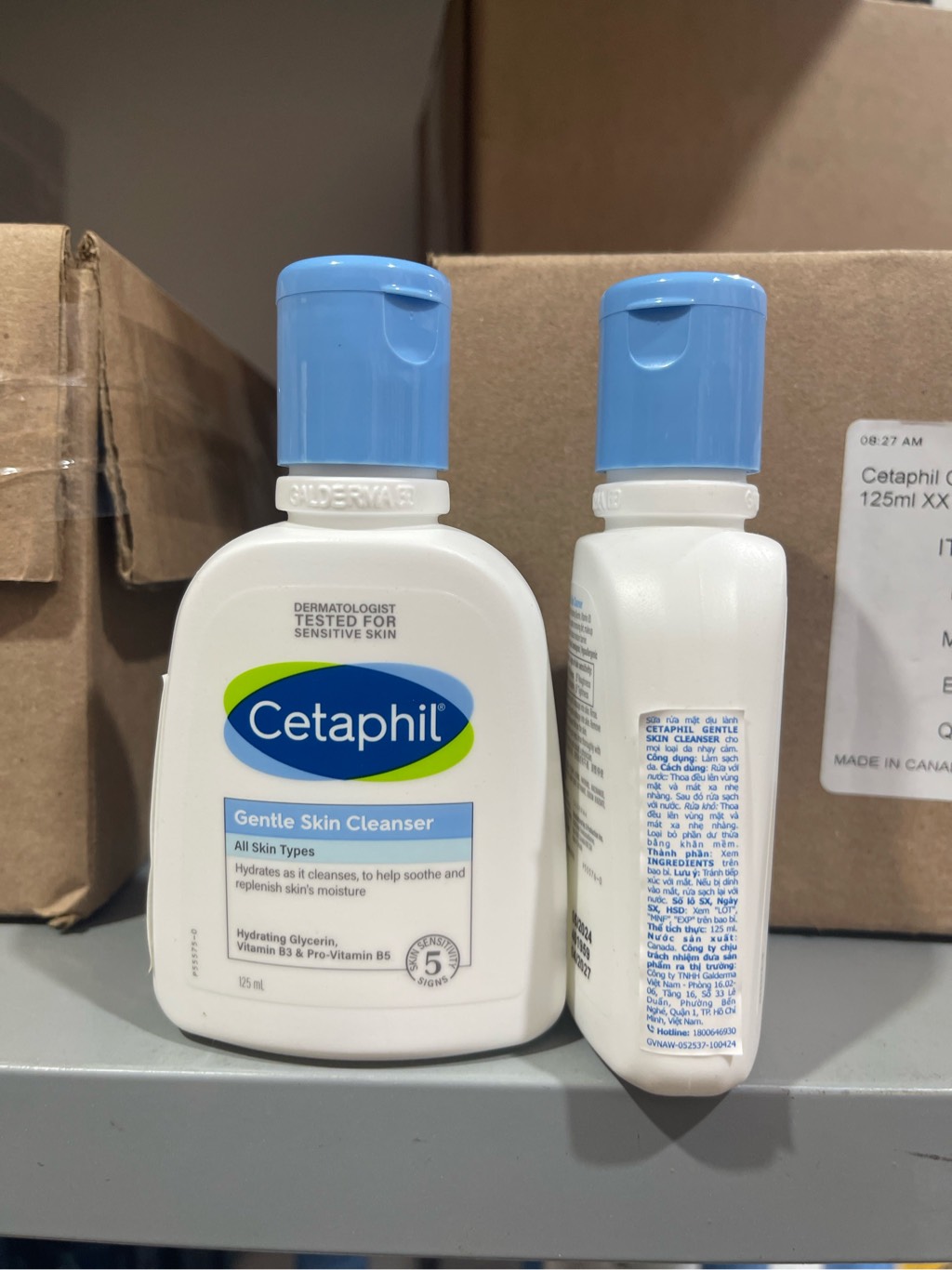 Sữa Rửa Mặt Cetaphil Gentle Skin Cleanser (Dành cho da thường) 500ML, 250ML, 125ML