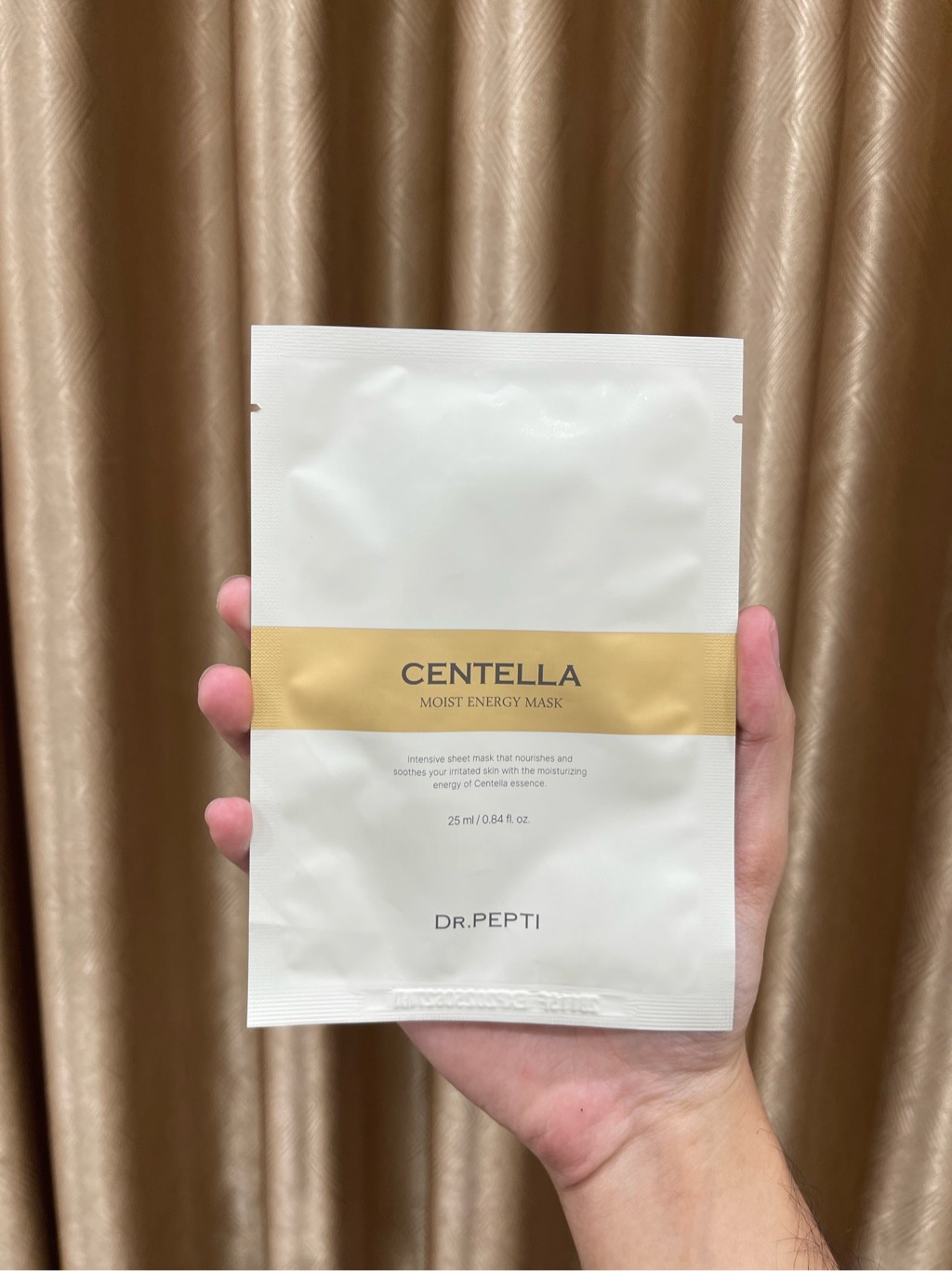 Hộp 7 Miếng Mặt Nạ Cấp Ẩm, Làm Dịu Da Dr.Pepti Centella Moist Energy Mask Hàn Quốc 25ml