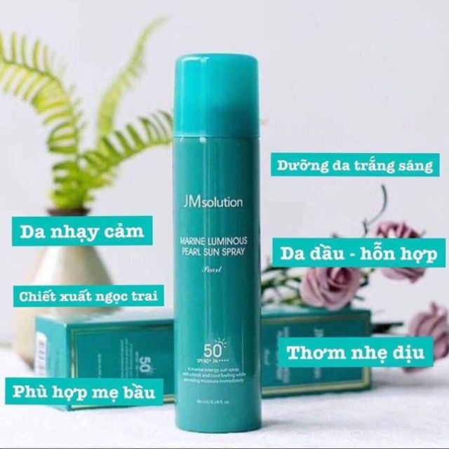 Xịt chống nắng JM Solution hàn quốc 180ml (Màu xanh và hồng)