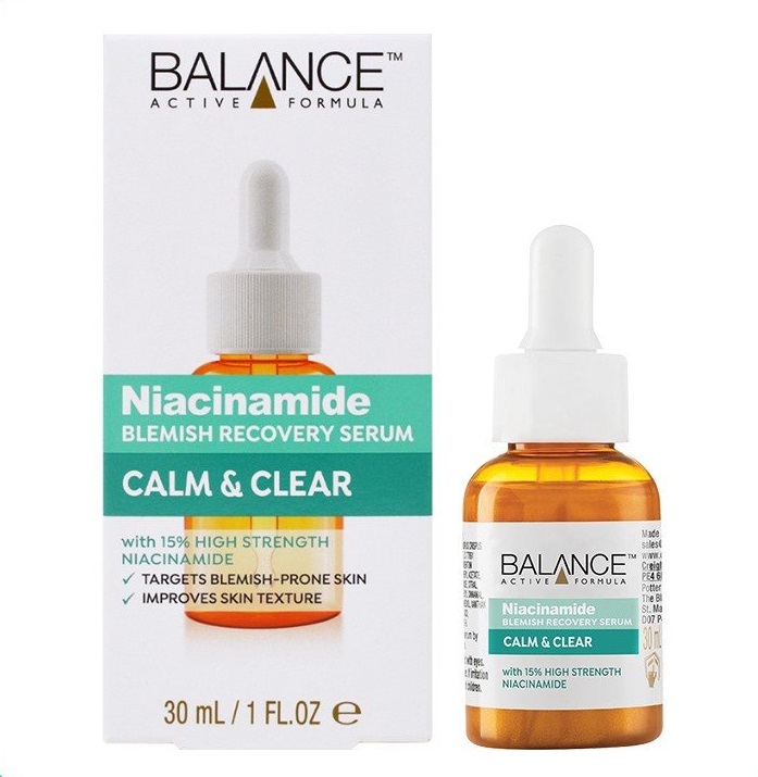 Tinh Chất Sáng Da Ngừa Mụn Mờ Thâm Balance Active Formula Niacinamide Blemish Recovery Serum 30ml