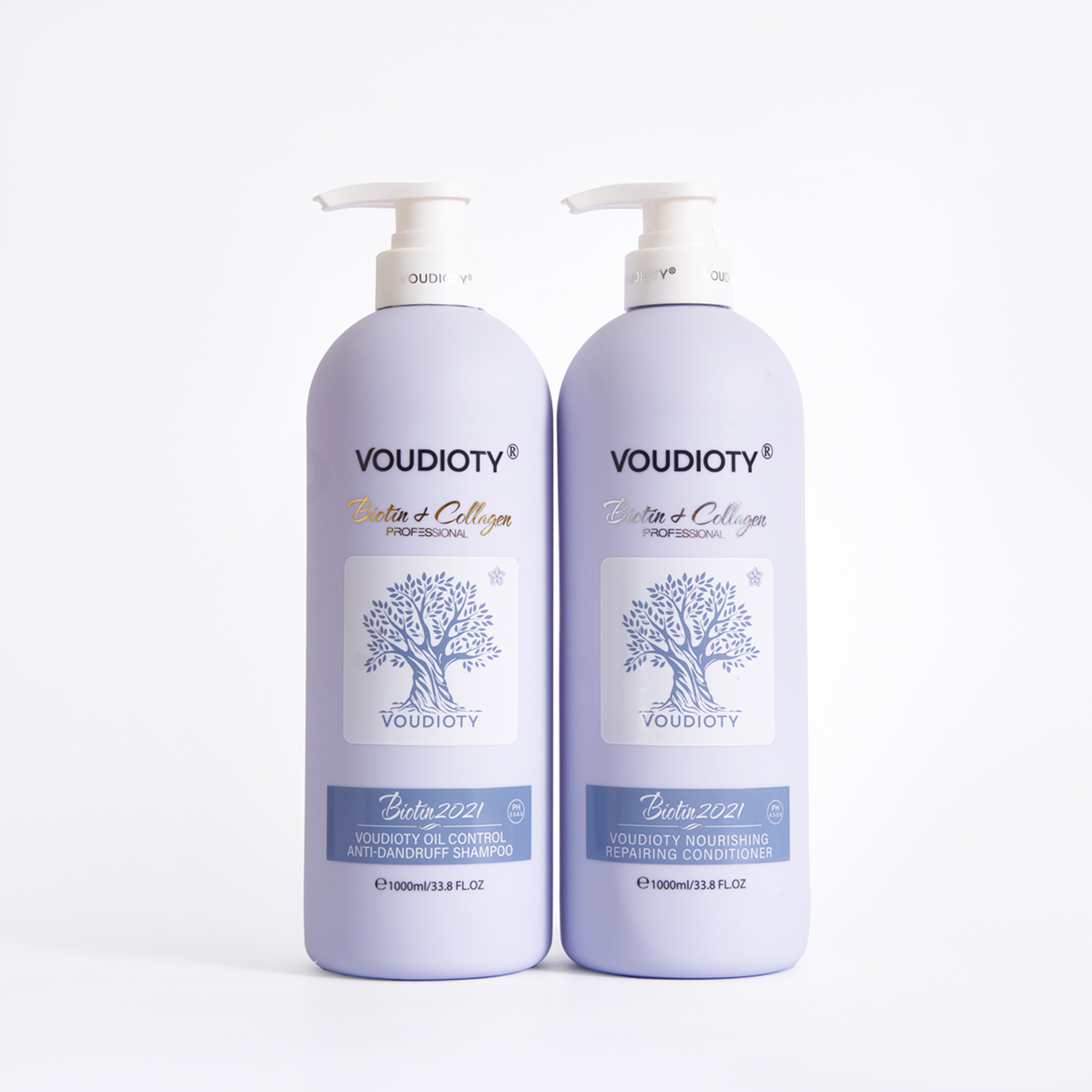 e57 - BIOTIN - Combo Dầu Gội + Dầu Xả 1000ml - 2021 (Màu Tím)