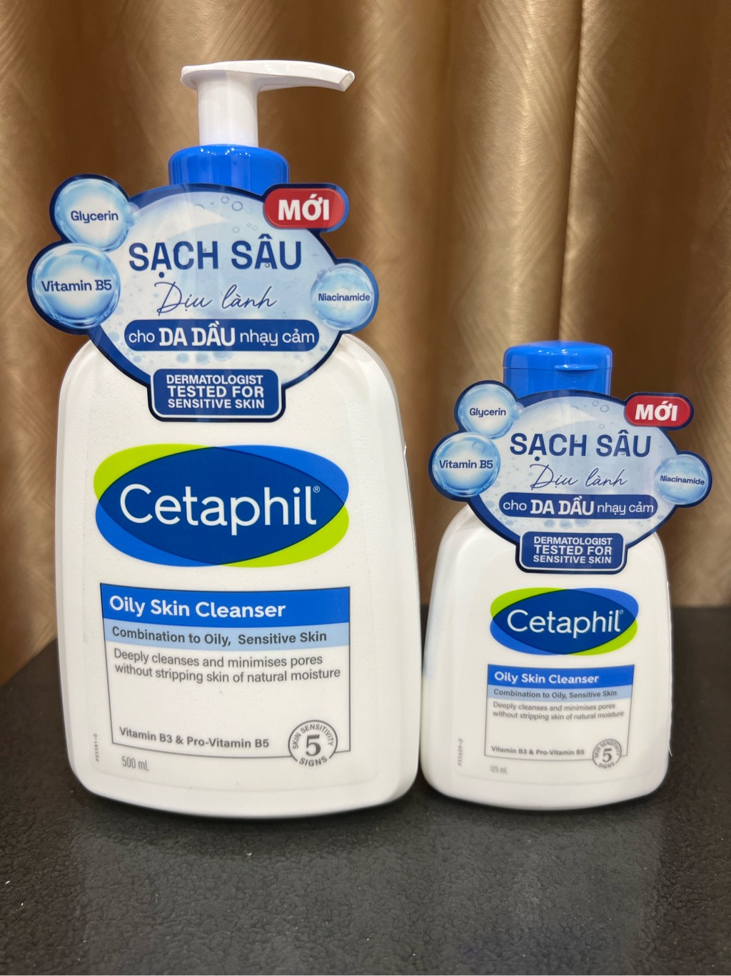 Sữa rửa mặt dịu lành cho da dầu nhạy cảm CETAPHIL OILY SKIN CLEANSER 125ml - 473ML - 500ml