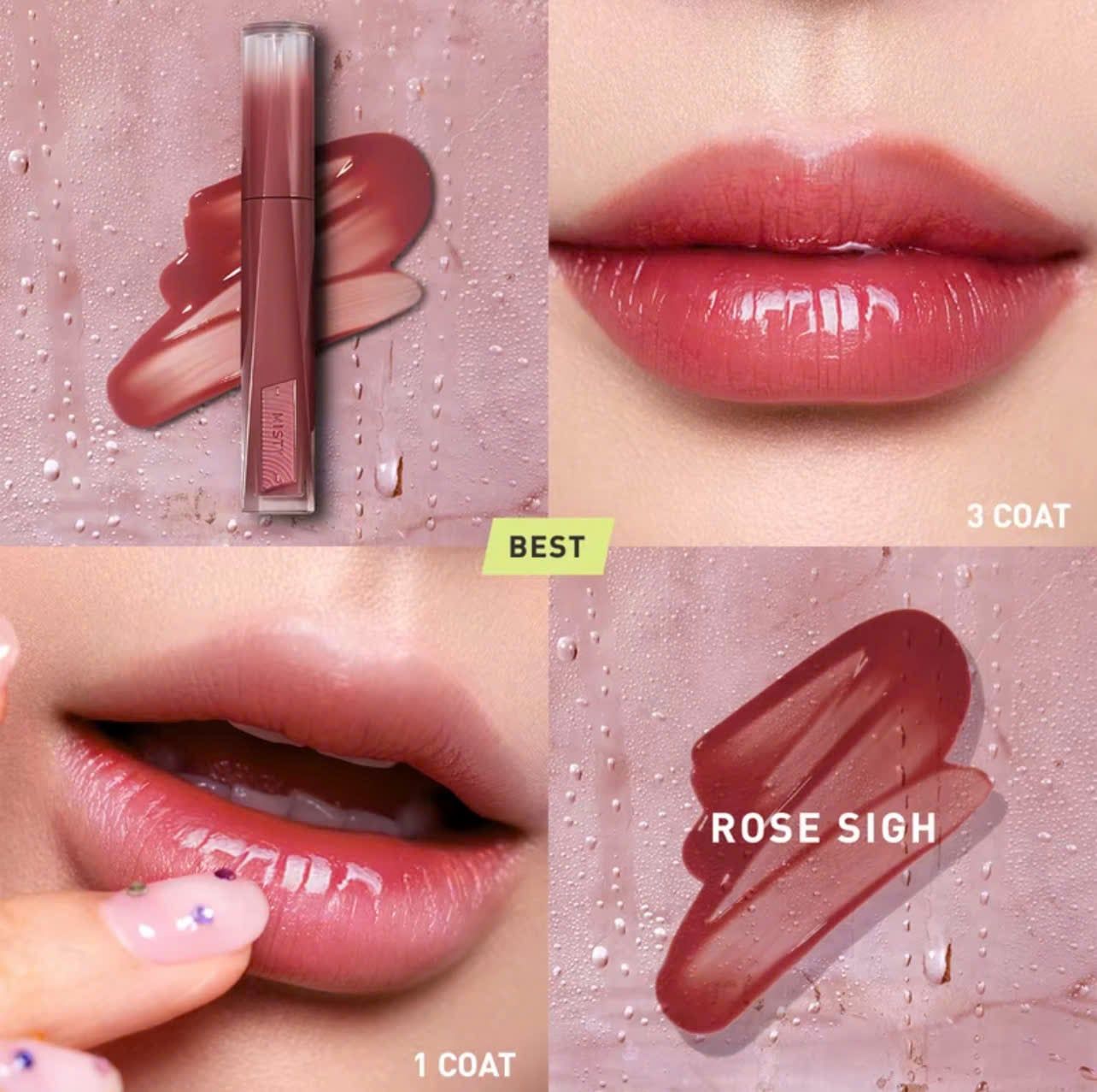 e983 - Son Pha Lê Bóng Nhẹ 3CE Misty Lip Bare (Mẫu mới 2026) LYO