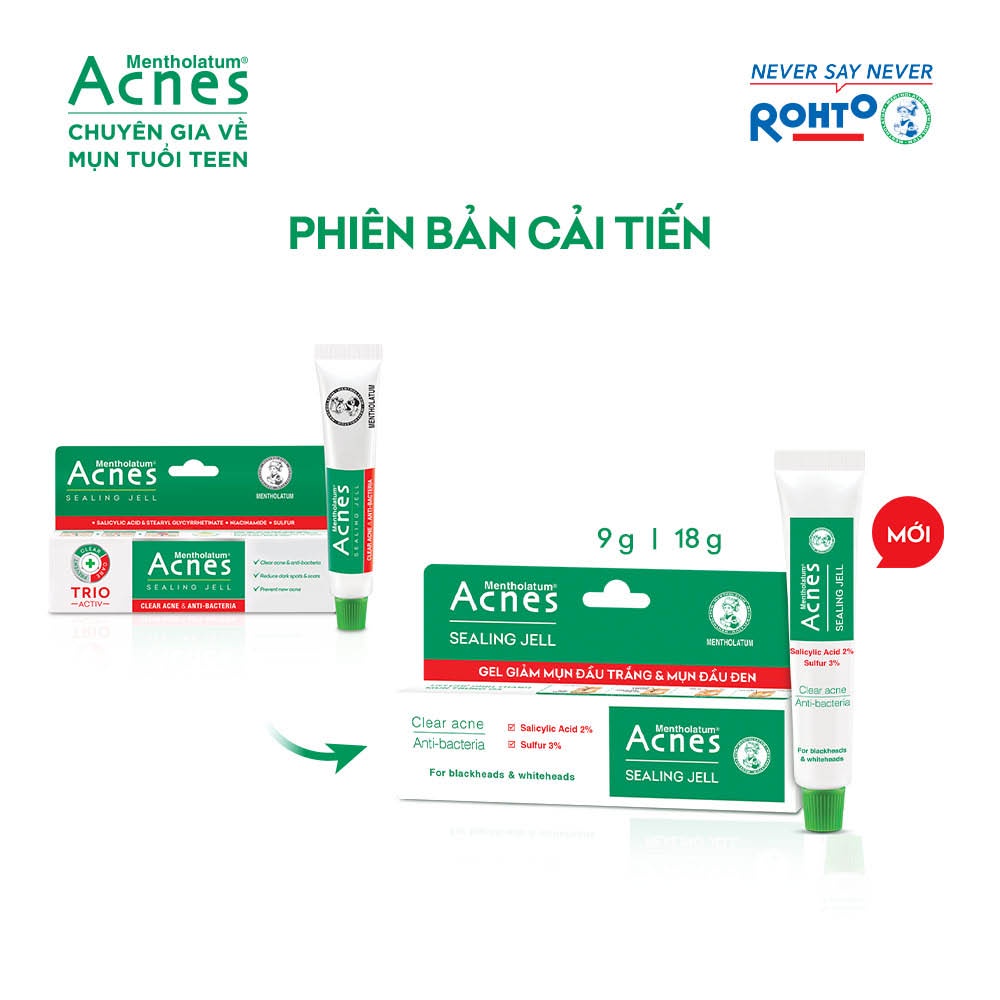 D956 - ROHTO - ACNE - Gel chấm mụn đầu đen + đầu trắng