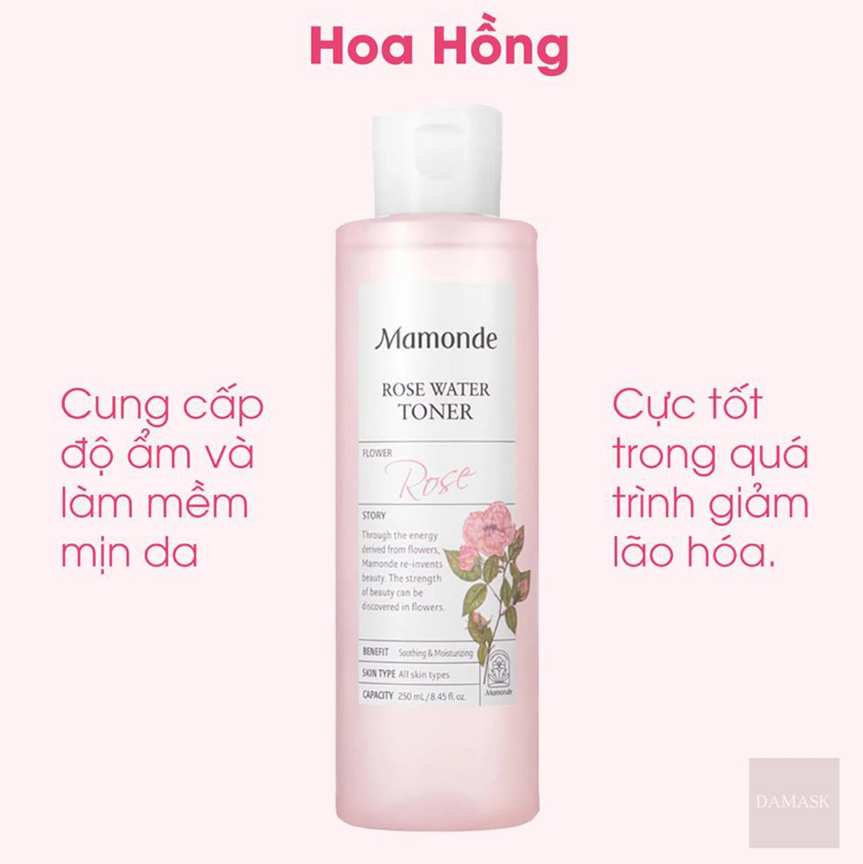 Nước hoa hồng Mamonde Rose Toner 250ml