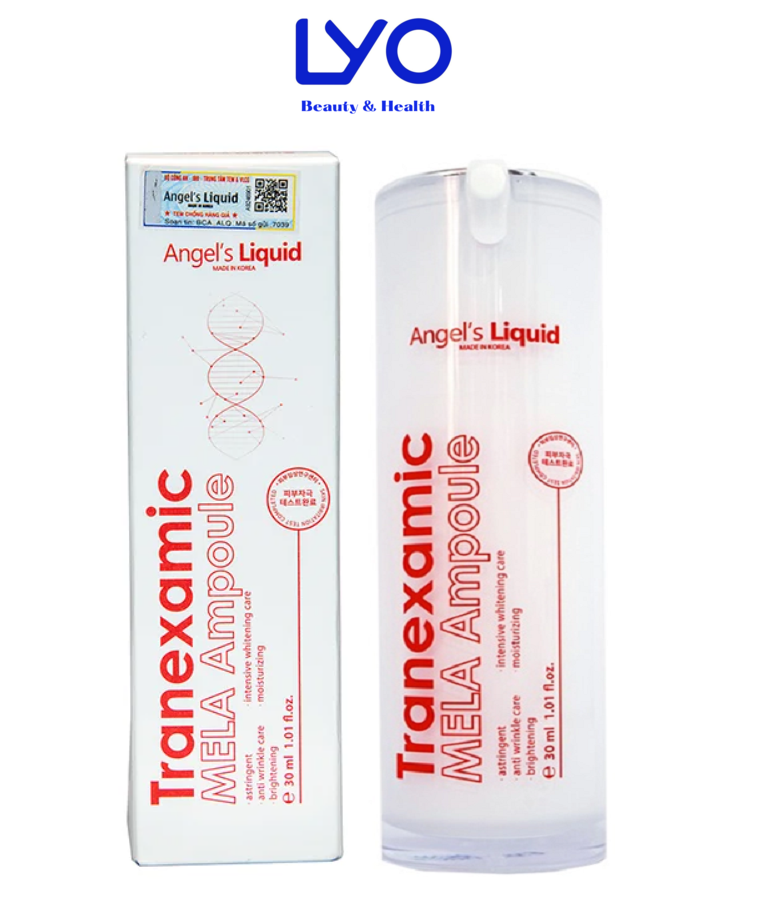 Siêu Tinh Chất Xoá Thâm Đỏ, Mờ Sạm Nám Angel's Liquid Tranexamic Mela Ampoule 30ml
