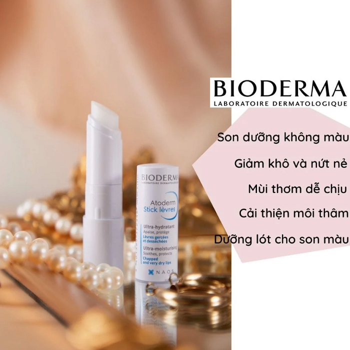 Son Dưỡng Môi Bioderma Atoderm Stick Levres 4g ( 2 thỏi )