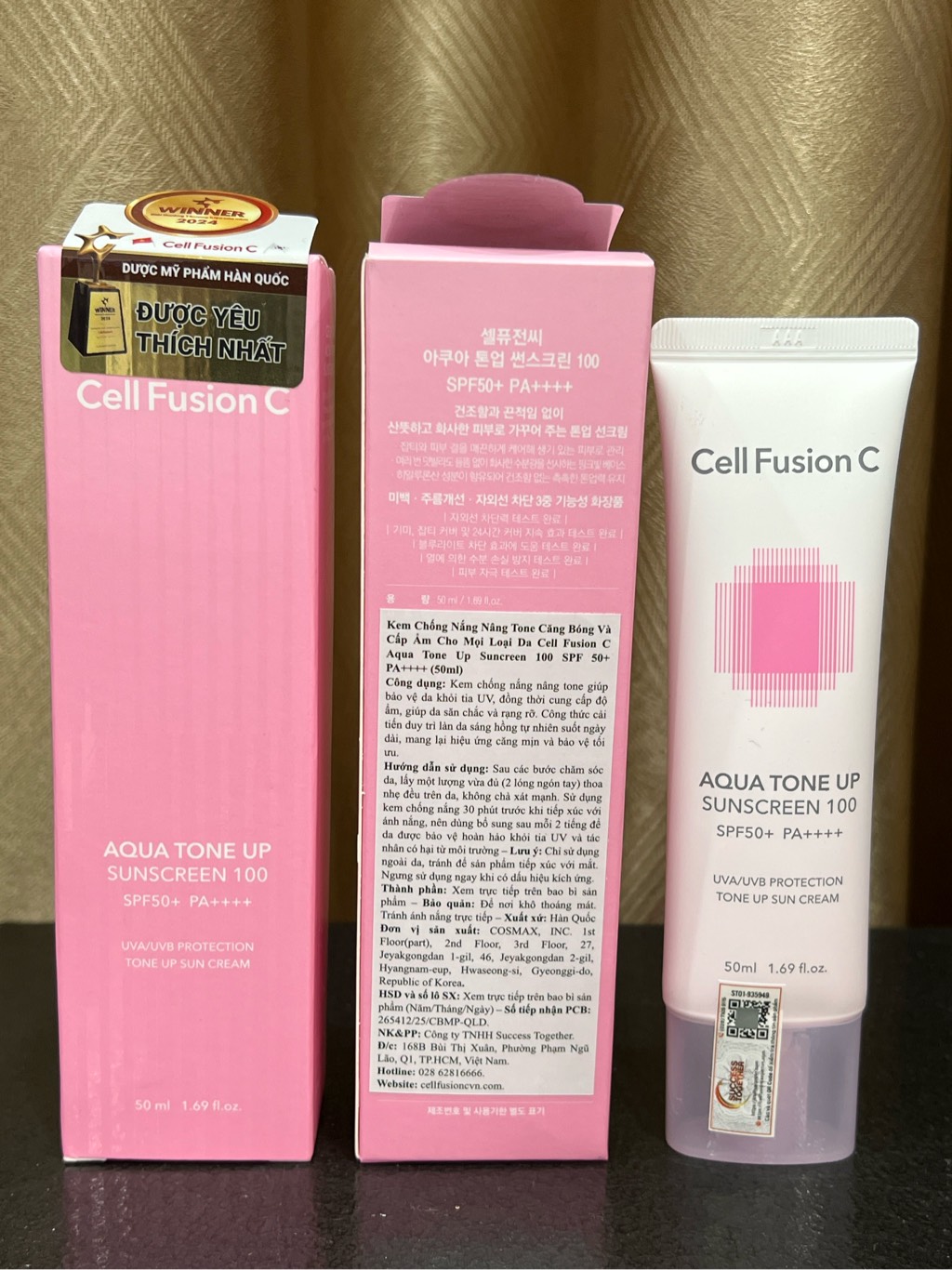 Kem Chống Nắng Cell Fusion C Suncream 100 SPF 50+ đủ màu 50ml