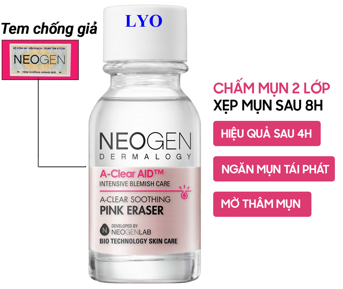 Dung Dịch Chấm Mụn Neogen Dermalogy A-clear Soothing Pink Eraser 15ml