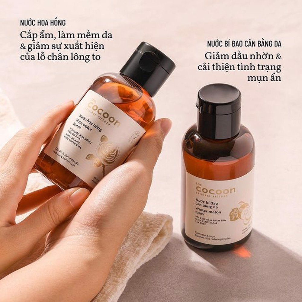 Nước Hoa Hồng Cấp Ẩm Làm Mềm Da Cocoon Rose Water Toner 140ml