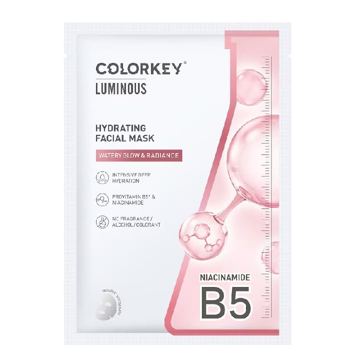 e954 - Mặt Nạ Giấy Cấp Ẩm Colorkey Luminous Vitamin B5 Facial Mask (Đủ 5 màu) 25ml LYO