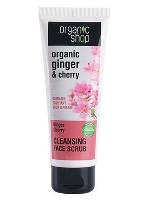 Tẩy Da Chết Cho Mặt Organic Shop 75ml (Cà phê, Hoa Anh Đào và Xoài)