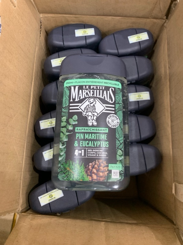 e810 - Sữa Tắm Gội Nam Hữu Cơ 92% Le Petit Marseillais Pháp 250ml 4in1 Với Hương Thơm Nam Tính