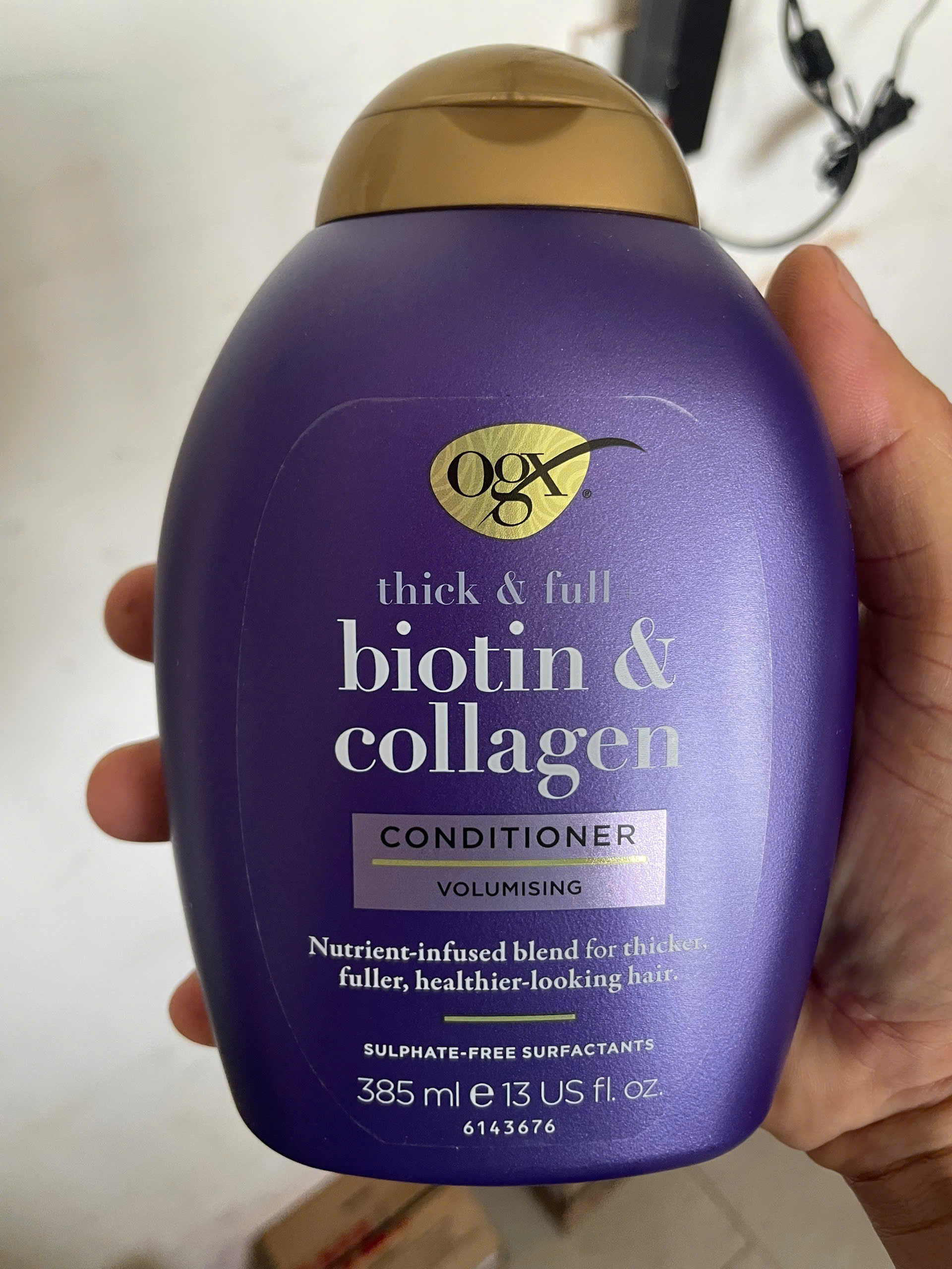 e378 - OGX - Cặp Gội Xả Thick & Full Biotin & Collagen 385ml