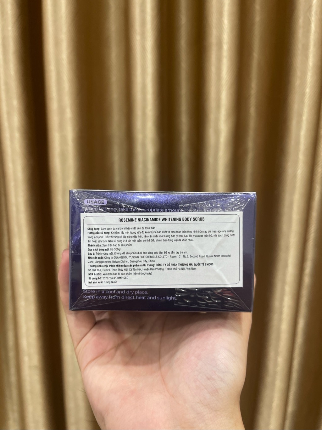 Tẩy Da Chết Body Dưỡng Trắng Da Rosemine Niacinamide Whitening Body Scrub Hàn Quốc 250g