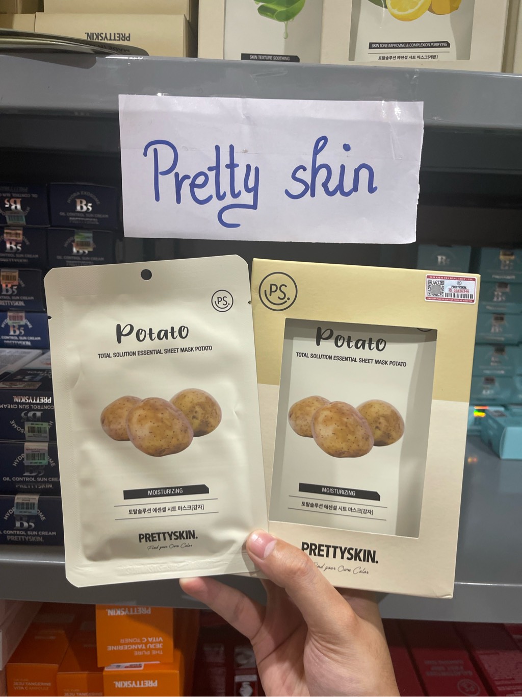 f257 - Prettyskin - Combo 3 miếng mặt nạ giấy Prettyskin - Khoai tây (Potato)