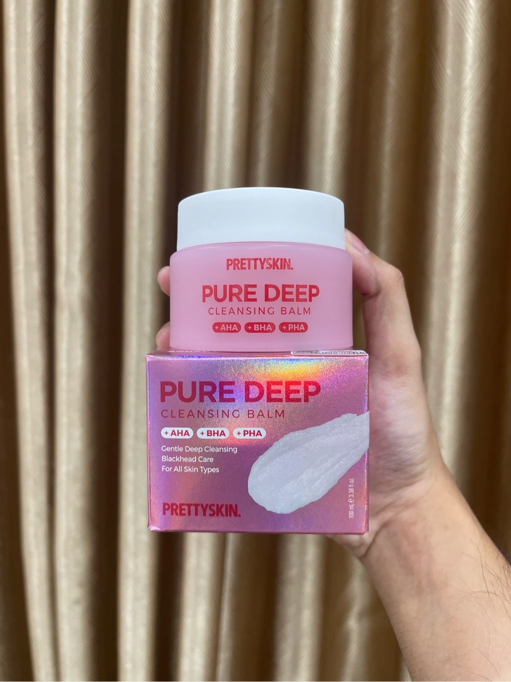 Sáp Tẩy Trang Giúp Làm Sạch Bụi Bẩn, Dầu Thừa Prettyskin Pure Deep Cleansing Balm Hàn Quốc 100ml
