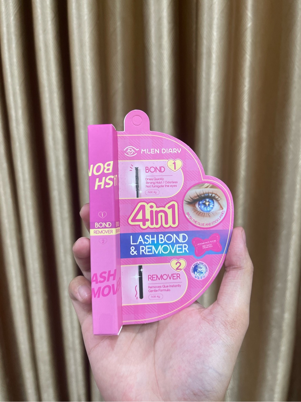 e257 - [Deal 9k] - Mlen Diary (KDV) - Mascara Keo Dán Mi 2 Đầu 4in1 Mlen Diary 8g