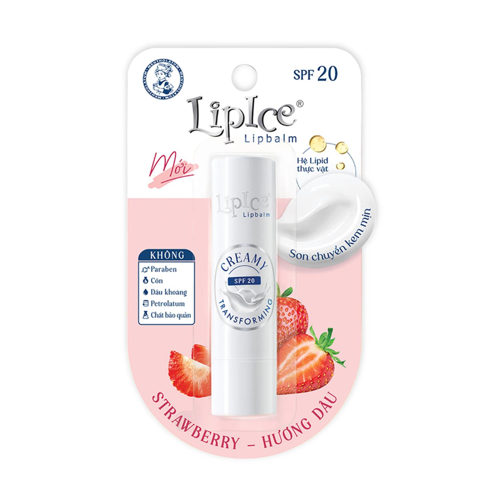f204 - Son Dưỡng Không Màu Chuyển Kem Mịn LIPICE Lipbalm Creamy