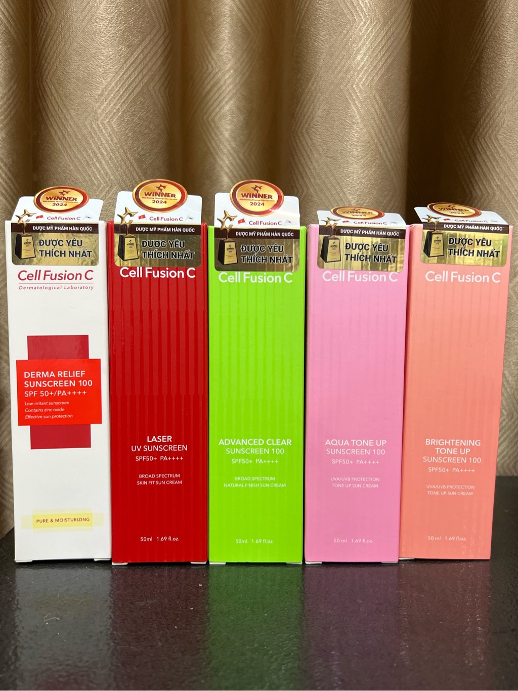 Kem Chống Nắng Cell Fusion C Suncream 100 SPF 50+ đủ màu 50ml