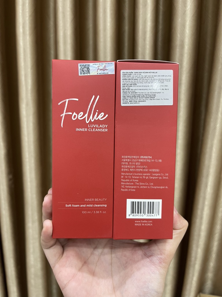 a436 - Foellie Dung dịch Vệ Sinh Vùng Kín 100ml