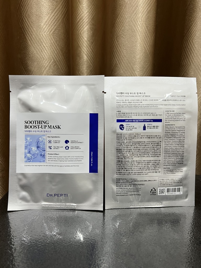 e306 - Dr.Pepti - Mặt Nạ Cấp Ẩm Soothing Boost-up Mask 25ml