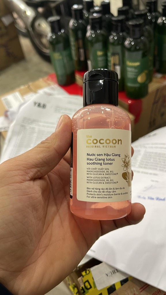 Nước Sen Hậu Giang Giúp Phục Hồi & Làm Dịu Da Cocoon Lotus Soothing Toner 50ml - 140ml - 310ml