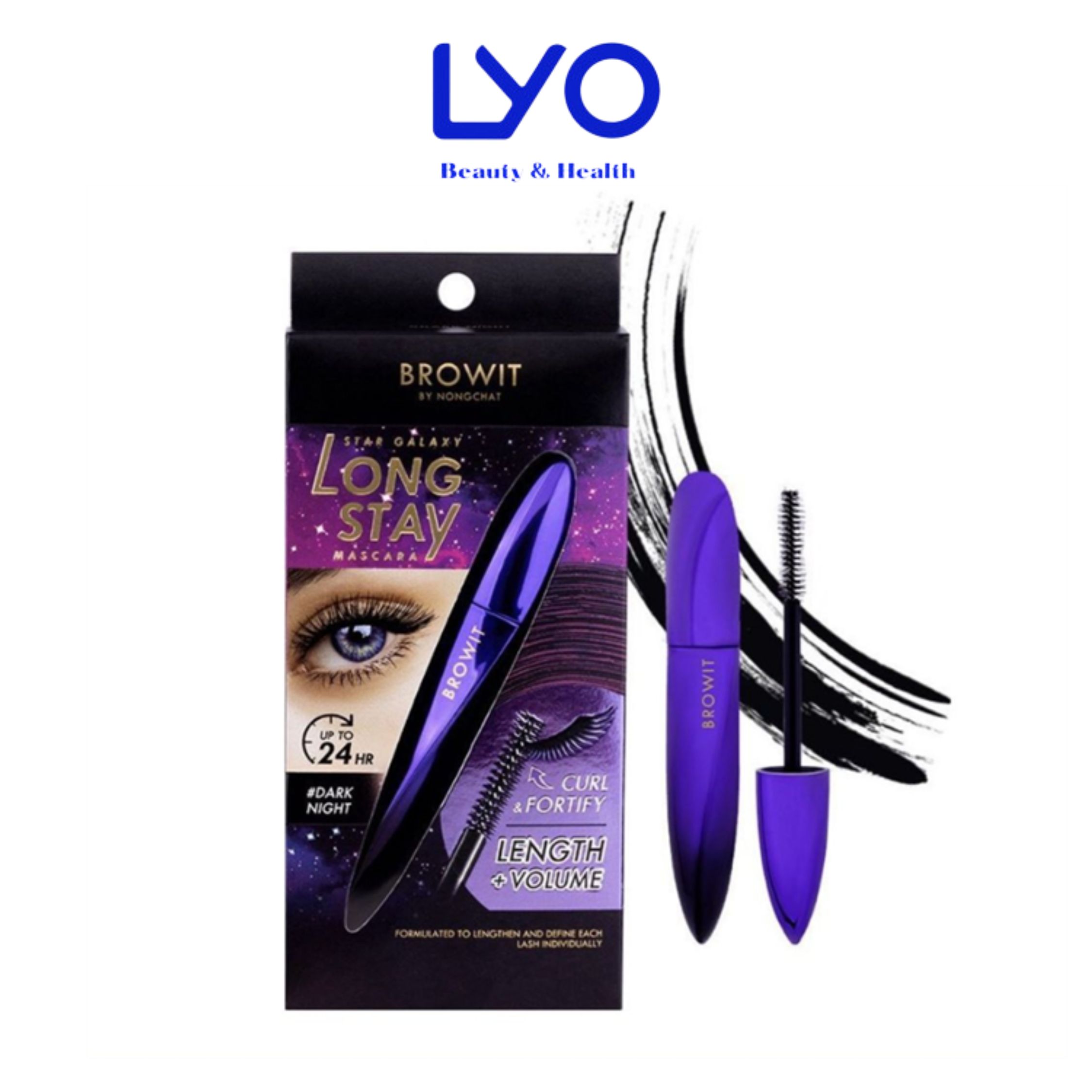 Mascara Dài Mi Star Galaxy Long Stay Dày Mi Browit By Nongchat Chống Nước, Lâu Trôi 8g LYO