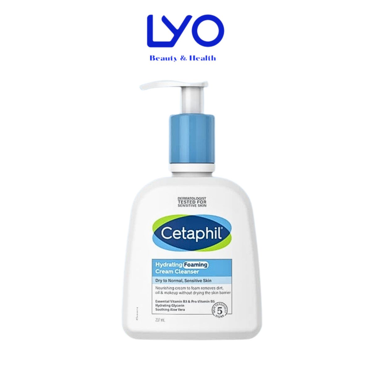Sữa rửa mặt CETAPHIL Hydrating Foaming dành cho da khô, da thường, da nhạy cảm