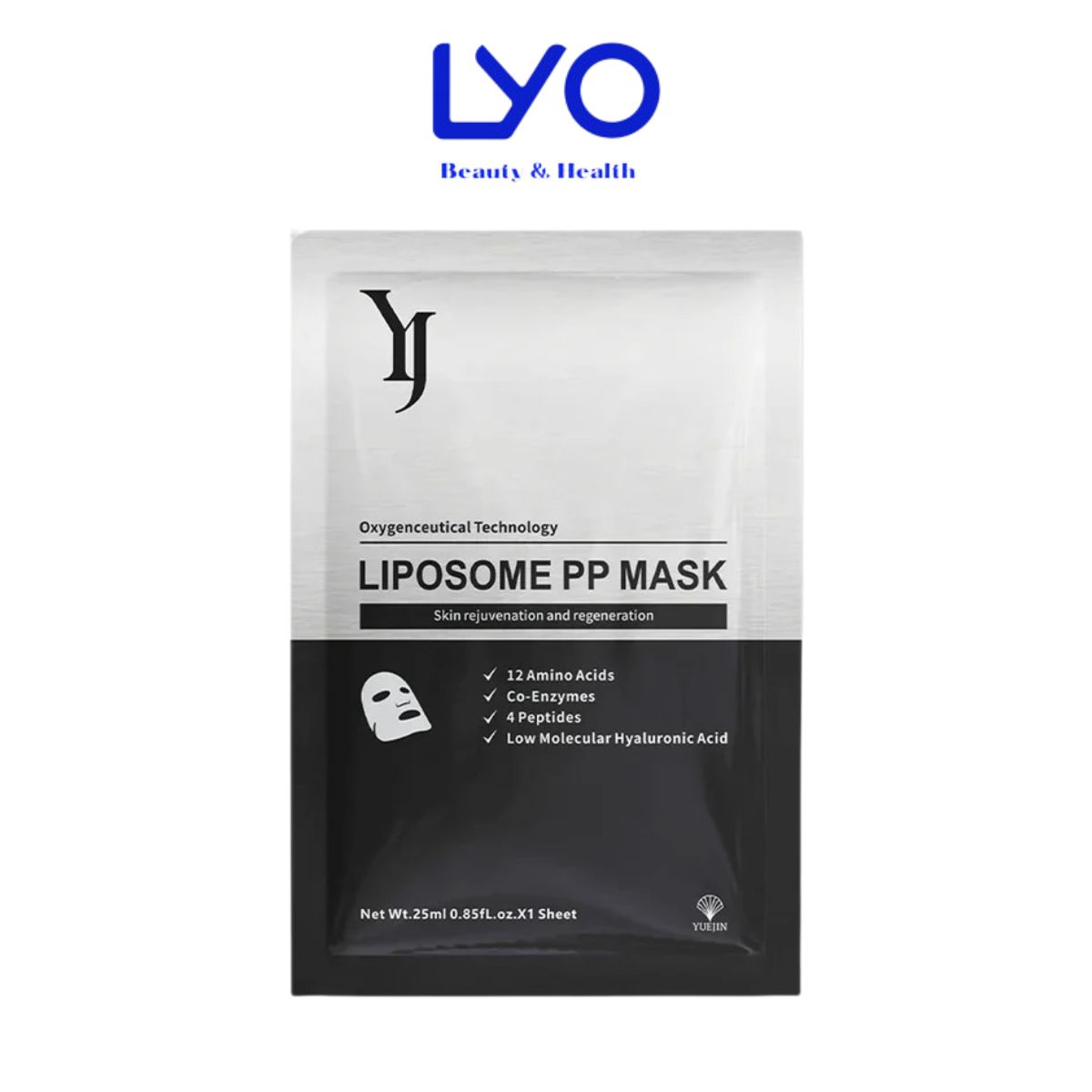 Lẻ 1 Miếng Mặt Nạ Tái Tạo Đa Tầng Làn Da YUEJIN Liposome PP Mask Nuôi Dưỡng Tế Bào, Phục Hồi Nhanh, Cấp Ẩm