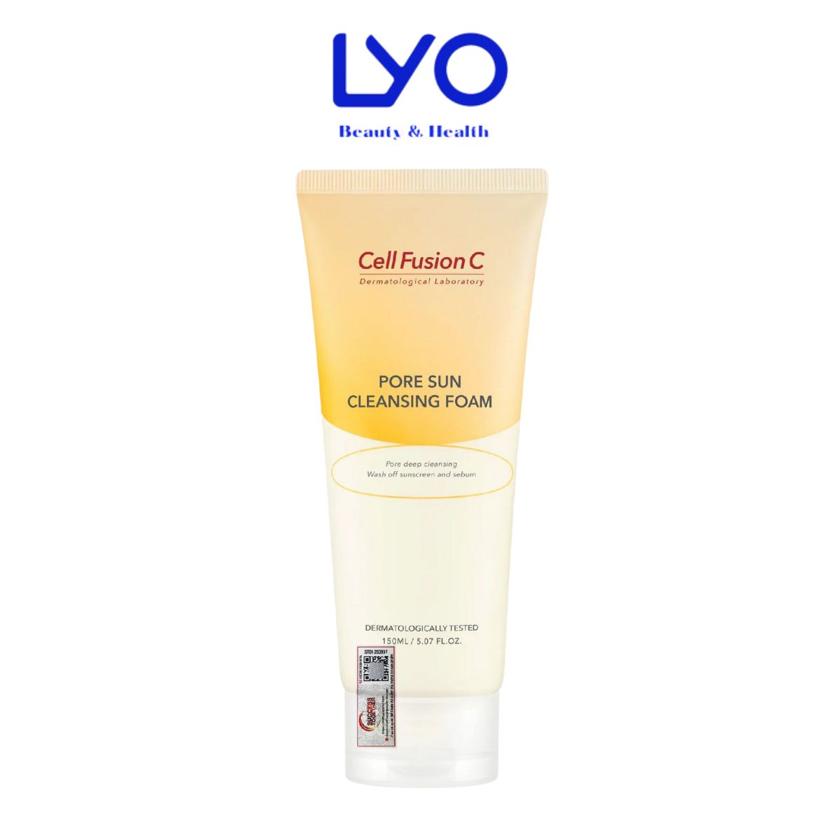 Sữa Rửa Mặt Làm Sạch Chống Nắng & Giảm Mụn Đầu Đen Bã Nhờn Cell Fusion C Pore Sun Cleansing Foam