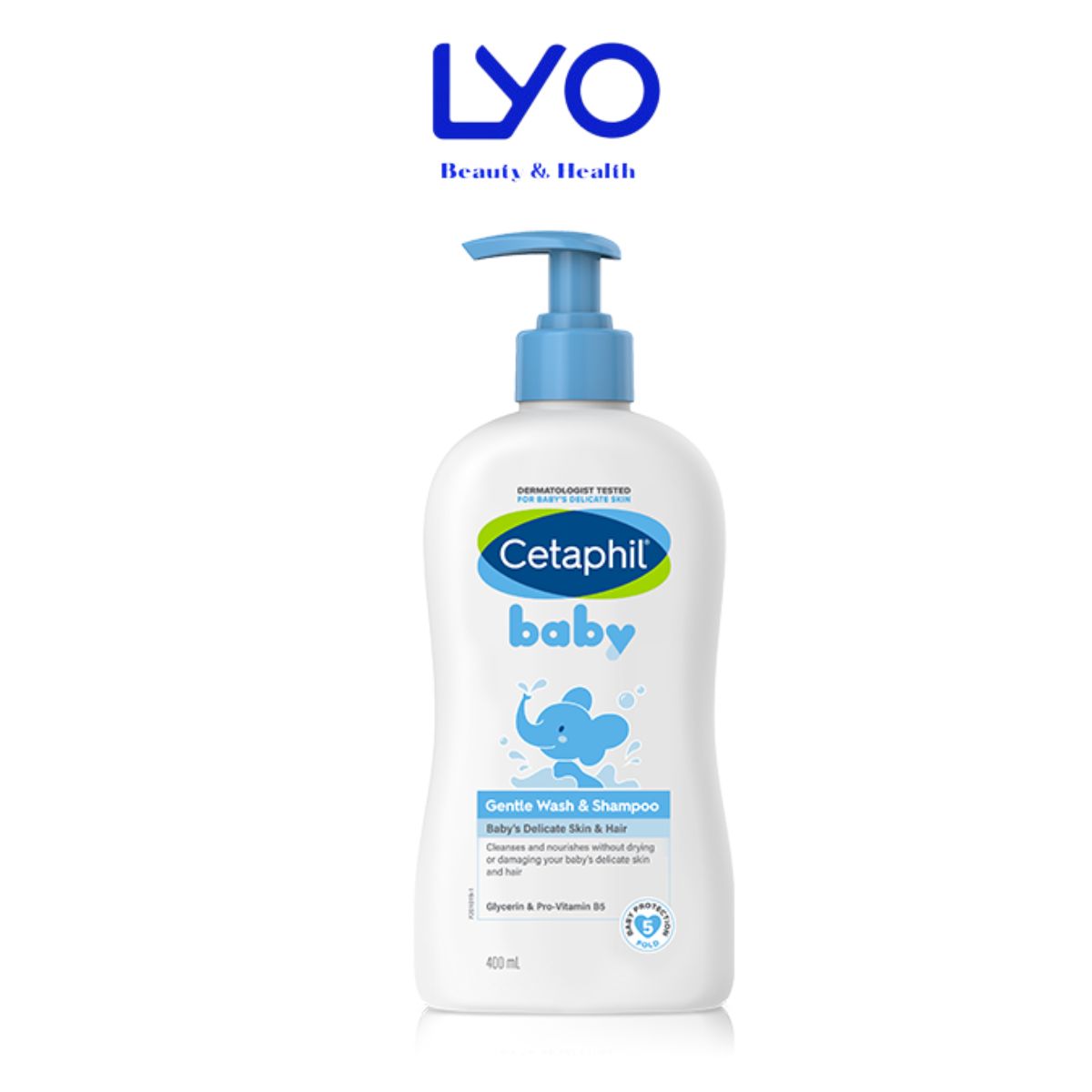 e608 - Sữa Tắm Và Gội Trẻ Em Cetaphil Baby Gentle Dịu Nhẹ Cho Làn Da Em Bé 400ml