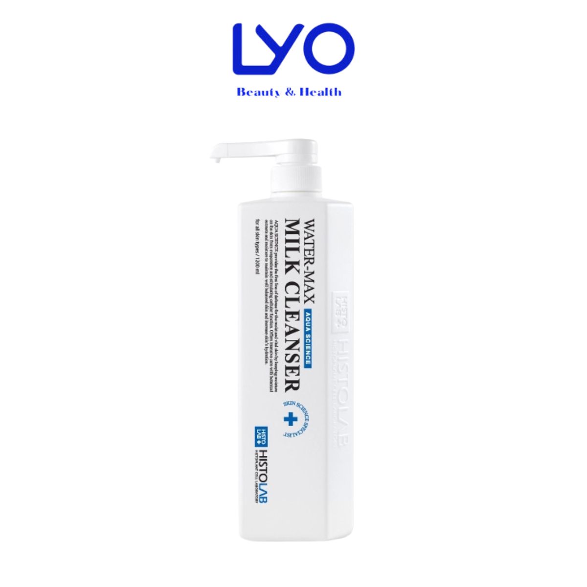 e638 - SỮA RỬA MẶT DƯỠNG ẨM TRẮNG DA WATER MAX FOAM CLEANSER HISTOLAB 1200ml