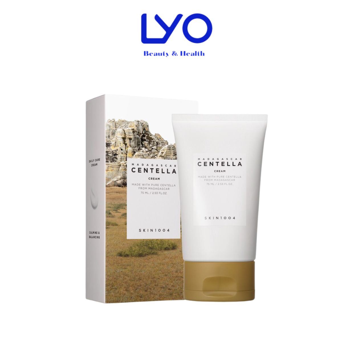 d690 - Kem dưỡng Rau Má Skin1004 Madagascar Centella Cream 75ml (Nắp vàng - Da khô, Thường)