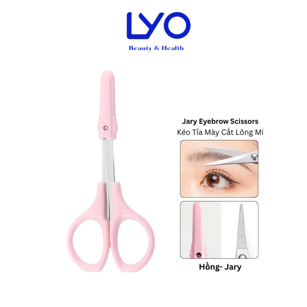 e418 - Jary - Kéo Tỉa Mày, Cắt Lông Mi Eyebrow Scissors