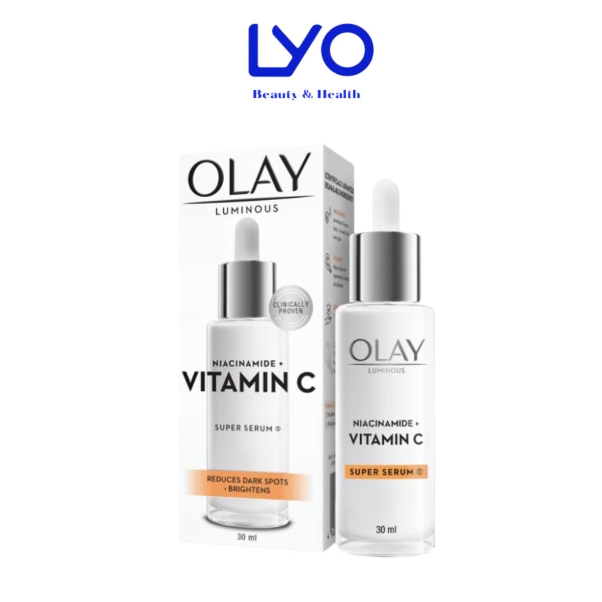 f075 - Serum Olay giúp mờ vết thâm Luminos Niacinamide + Vitamin C Super Serum (30ml)