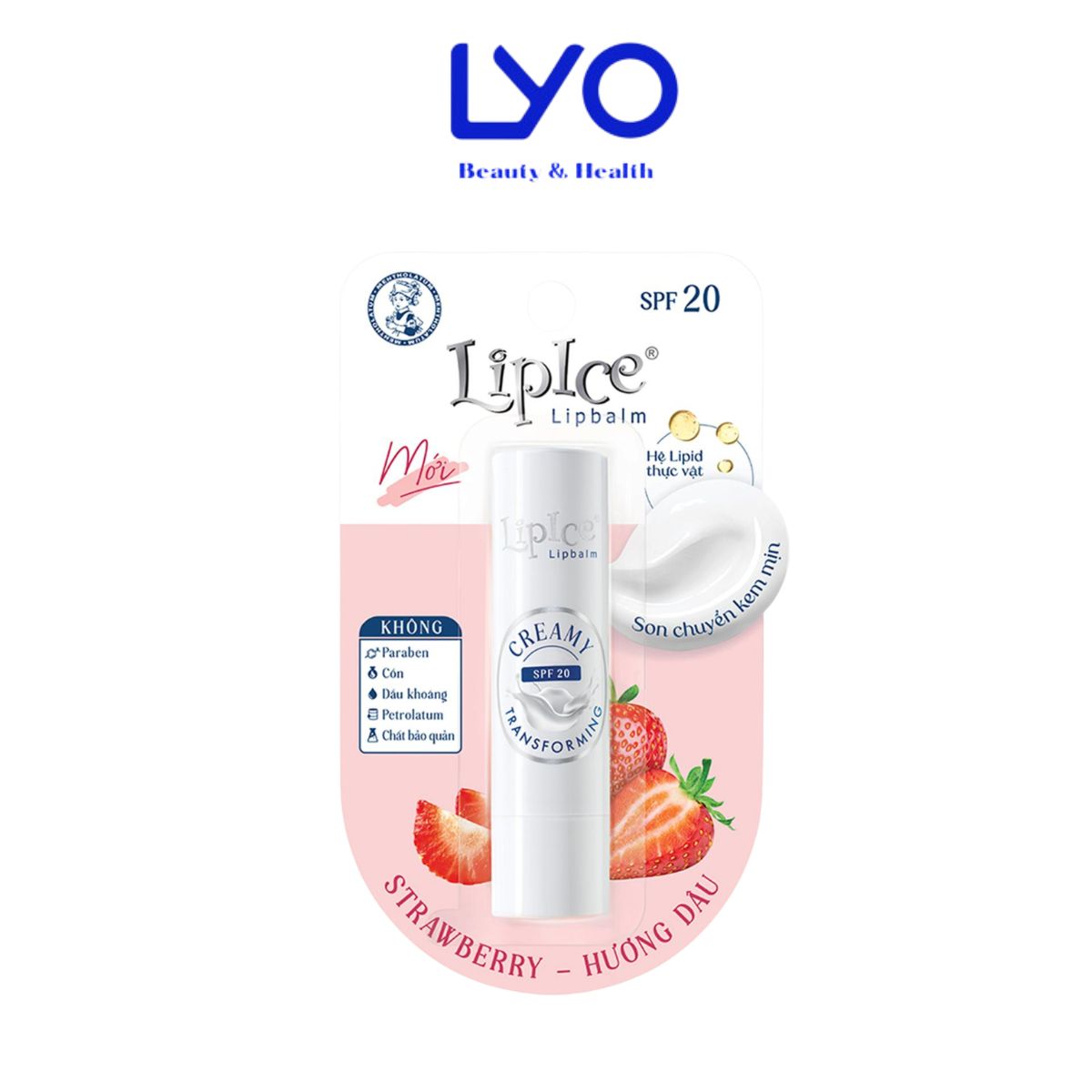 f204 - Son Dưỡng Không Màu Chuyển Kem Mịn LIPICE Lipbalm Creamy