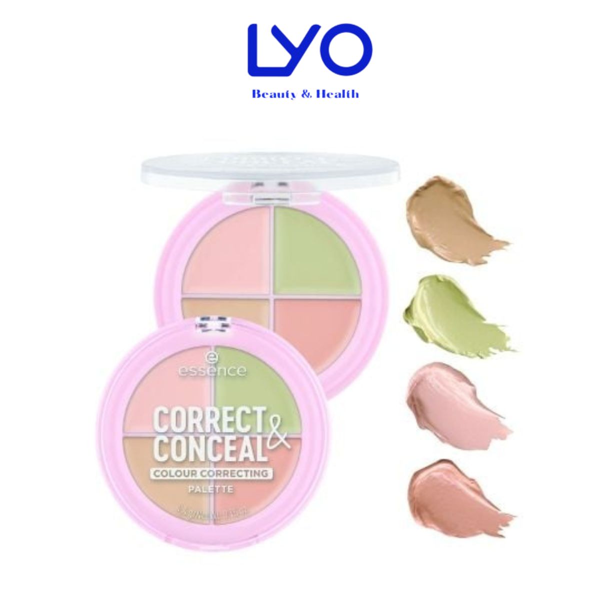 f330 - Bảng triệt sắc 4 ô ESSENCE CORRECT & CONCEAL colour correcting palette 4,4g LYO