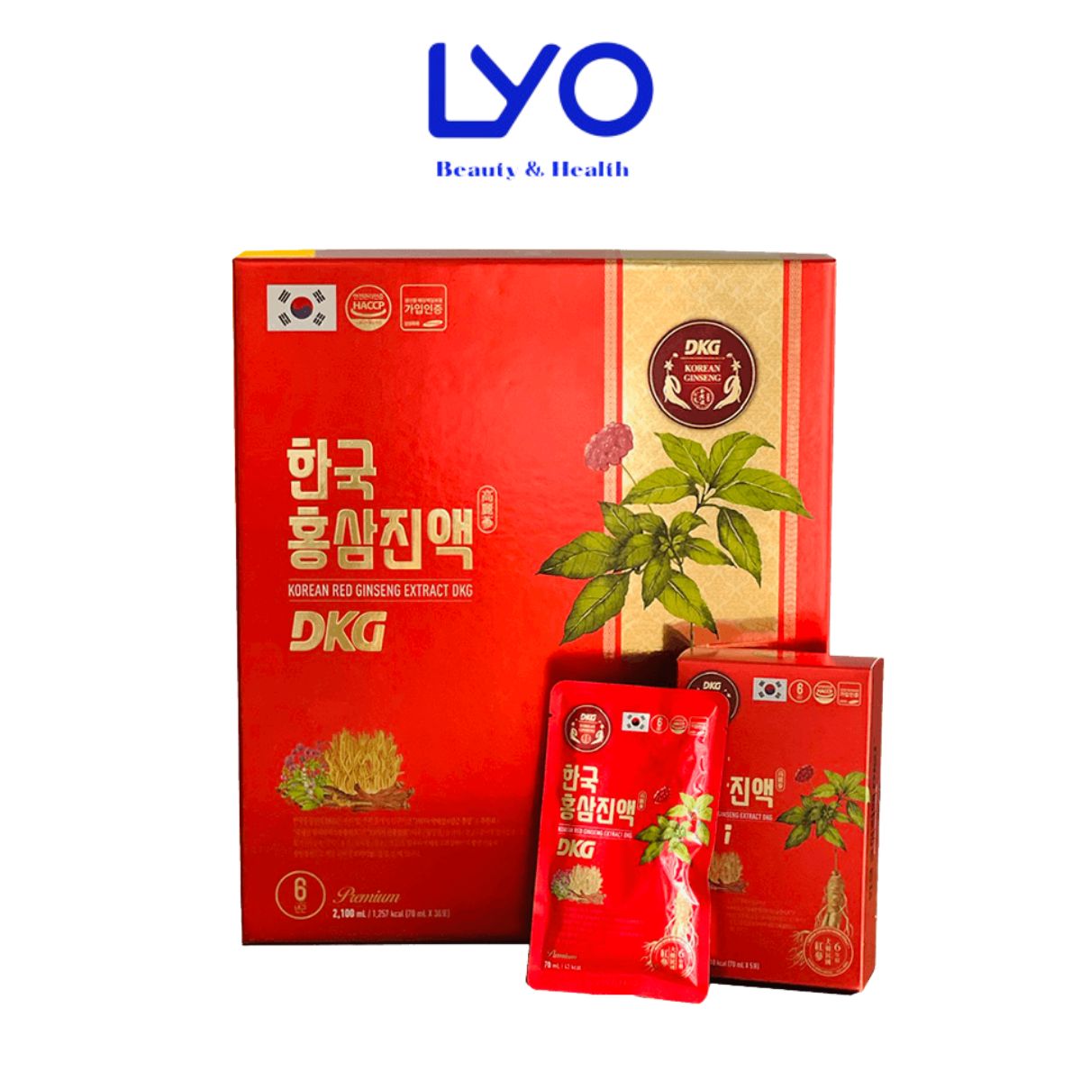 Nước Hồng Sâm Đông Trùng Hạ Thảo DKG Hàn Quốc Daedong Ginseng Hộp 30 Gói x 70ml LYO