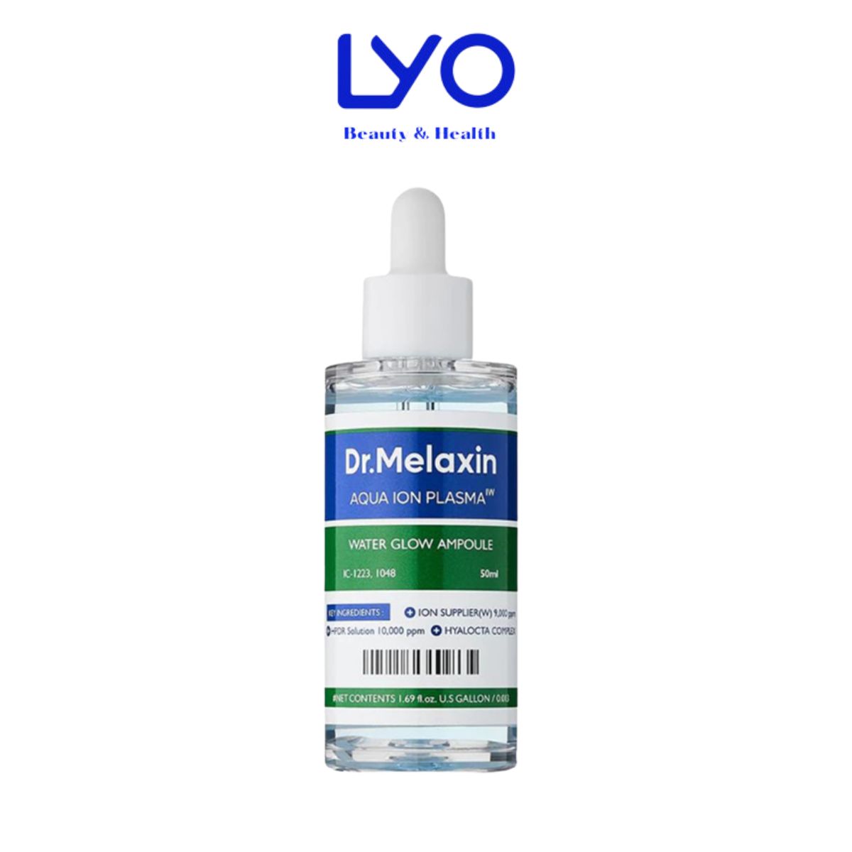 Serum Dưỡng Ẩm DR MELAXIN Aqua Ion Plasma Water Glow 50ml Giúp Phục Hồi, Cấp Ẩm Và Làm Căng Bóng Da