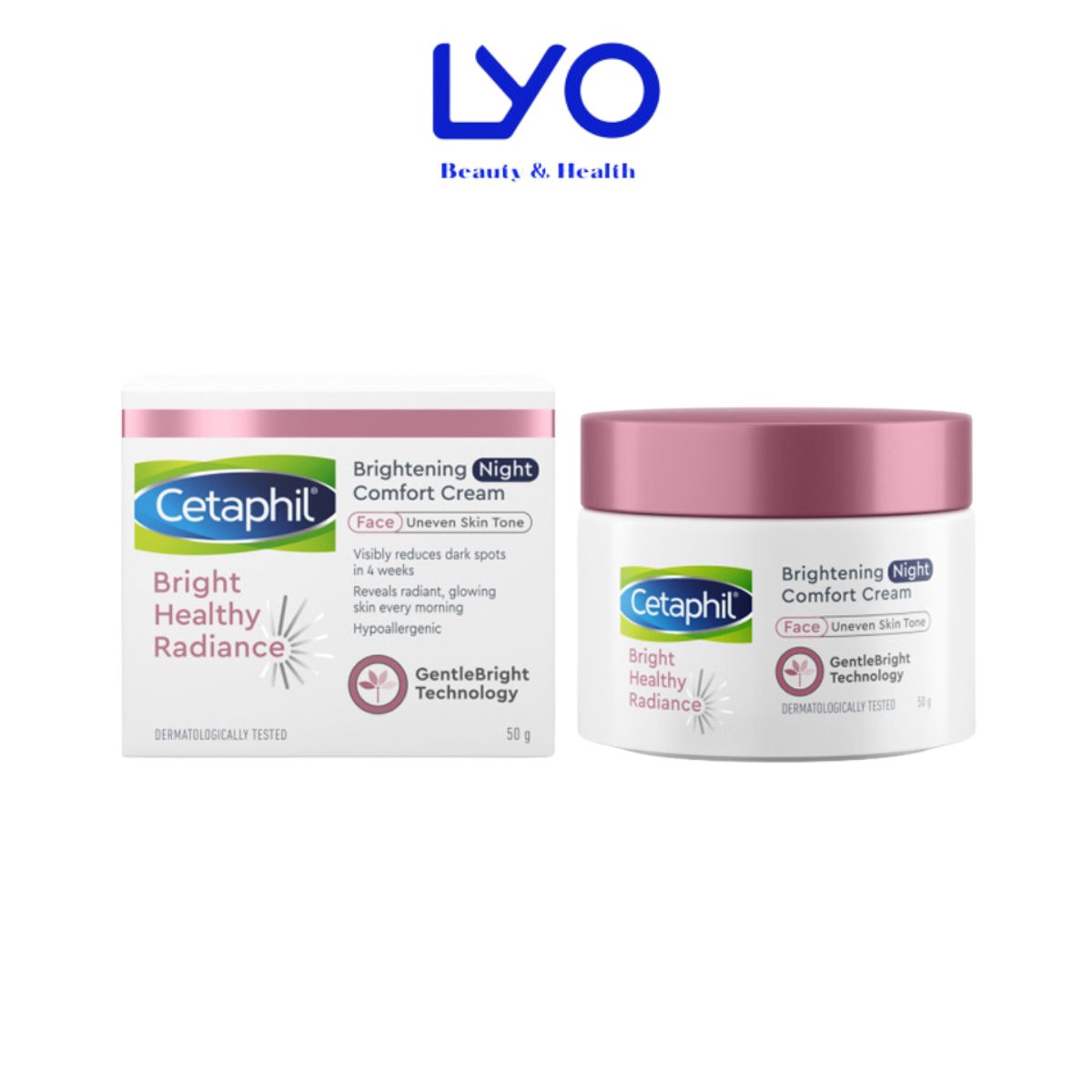 Kem dưỡng ẩm sáng da ban đêm Cetaphil Bright Healthy Radiance Brightening Night Comfort Cream 50g