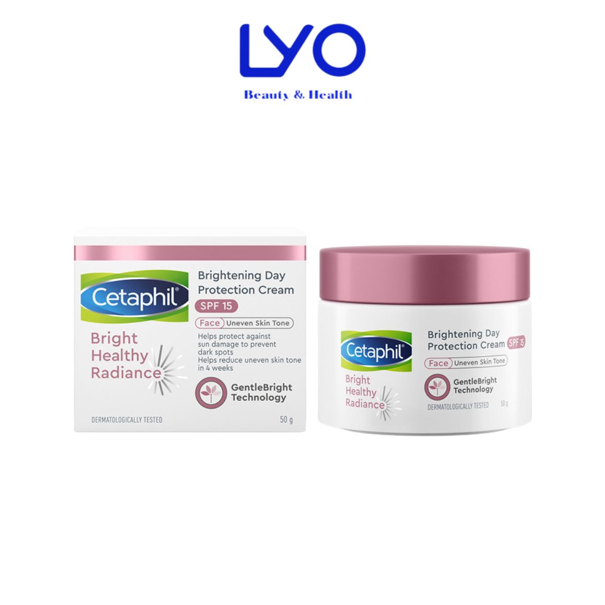 Kem dưỡng ẩm làm sáng da ban ngày Cetaphil Bright Healthy Radiance Day Protection Cream SPF15 50g