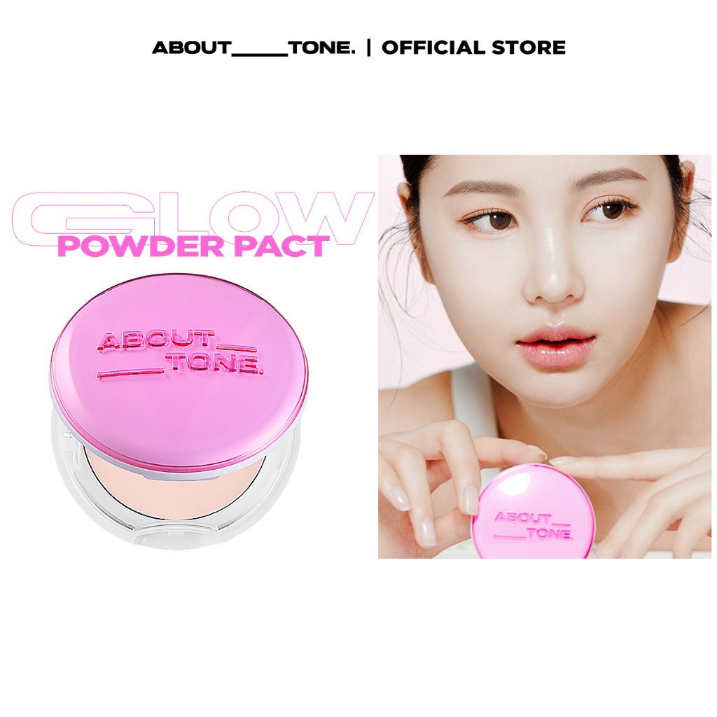 Phấn Phủ Nén Siêu Mịn Kiềm Dầu About Tone Sebum Powder Pact 8g đủ 3 màu LYO