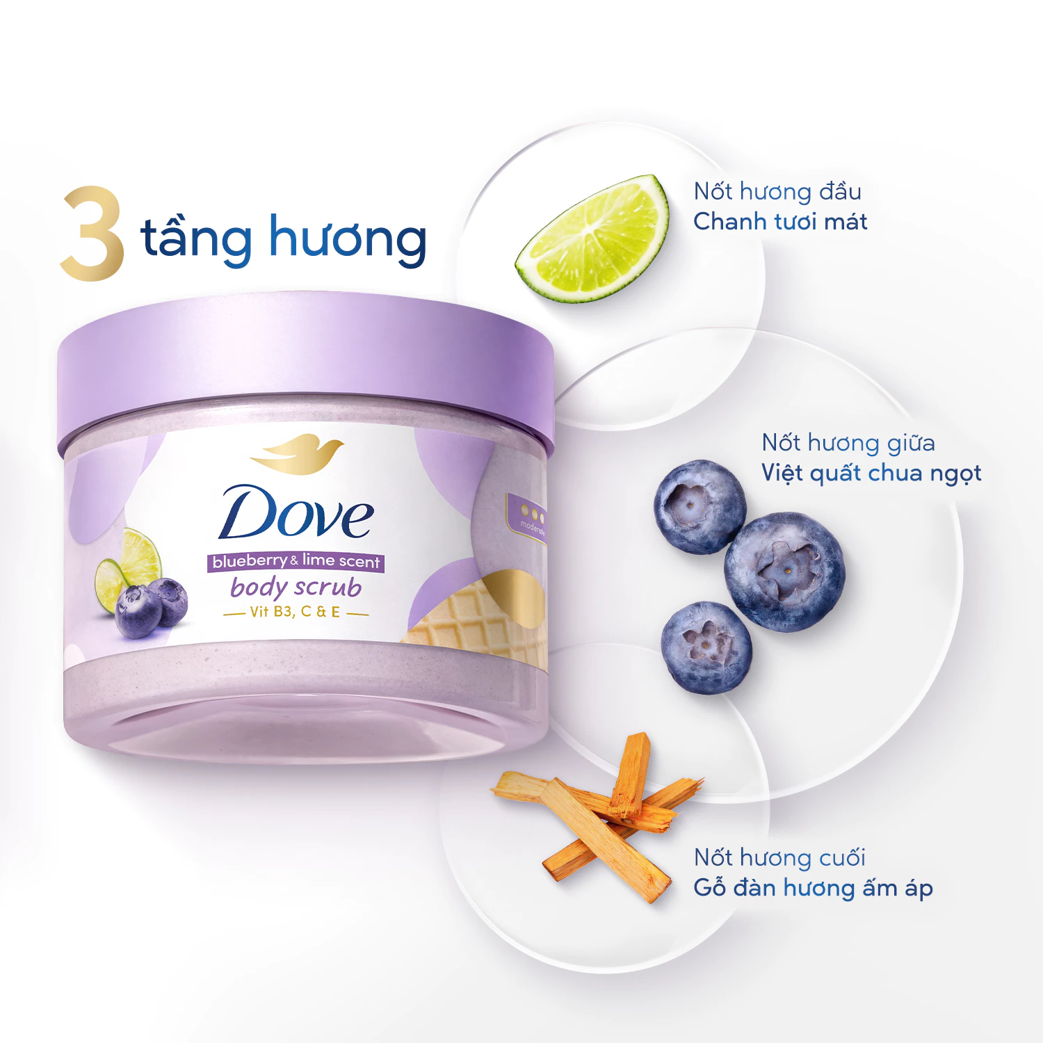 f415 - Tẩy da chết body Dove 280g