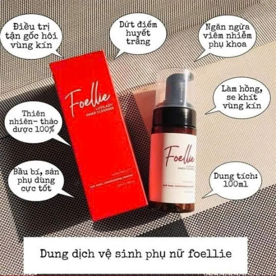 a436 - Foellie Dung dịch Vệ Sinh Vùng Kín 100ml