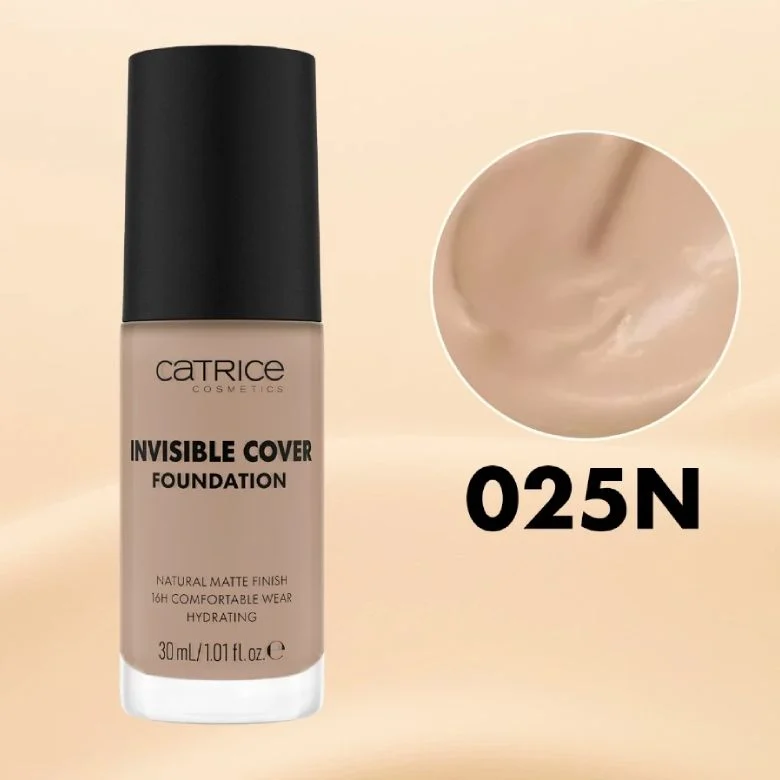 e86 - Catrice - Kem nền Invisible Cover Foundation 30ml