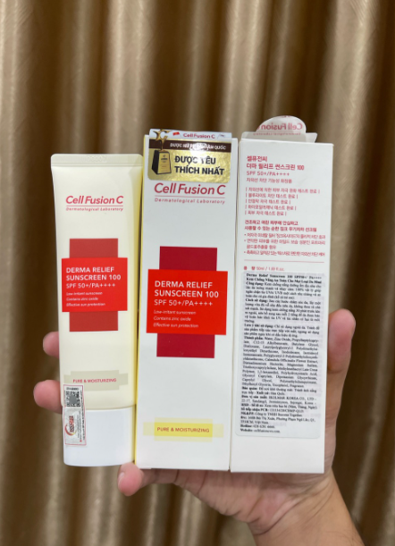 Kem Chống Nắng Cell Fusion C Suncream 100 SPF 50+ đủ màu 50ml