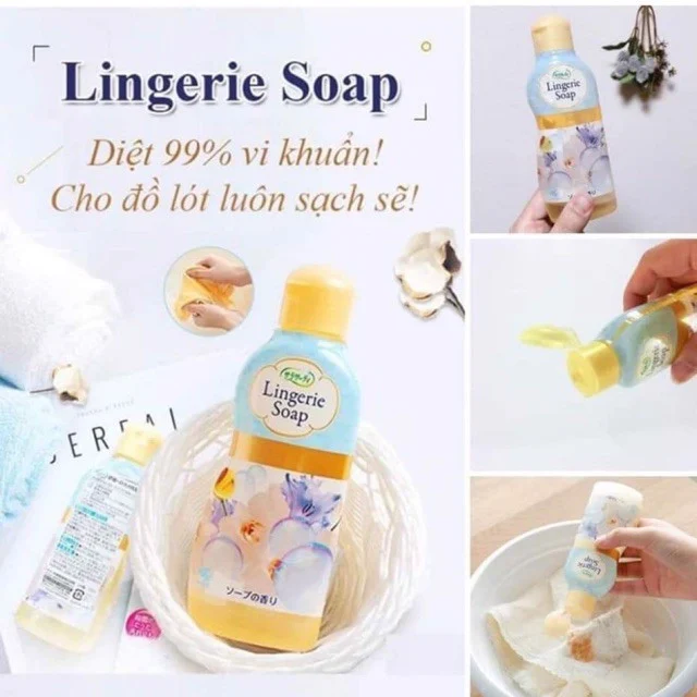 e540 - Sarasa - Dung Dịch Vệ Sinh Đồ Lót Sarasa Lingerie Soap 120ml